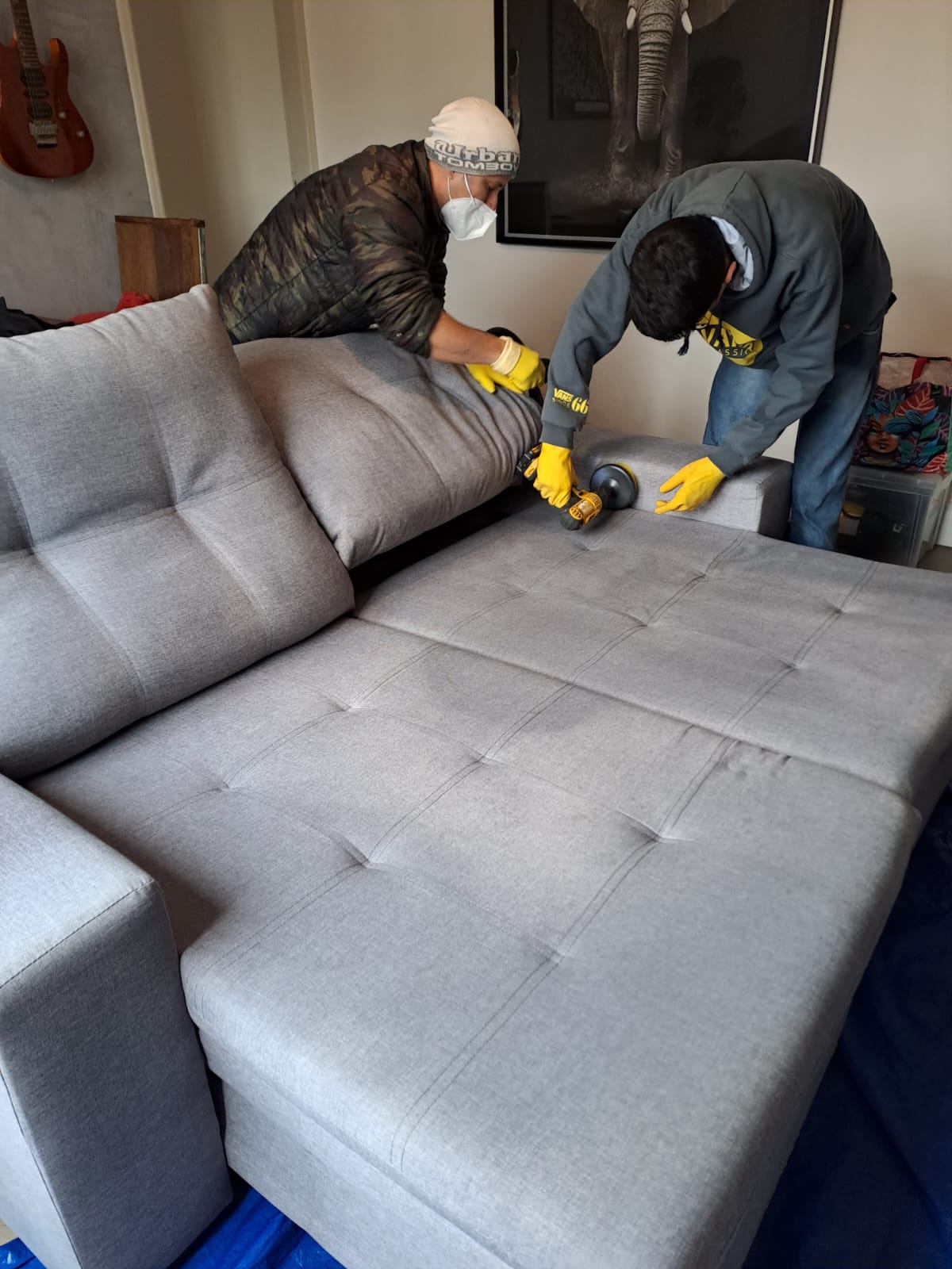 Limpeza em galpão industrial