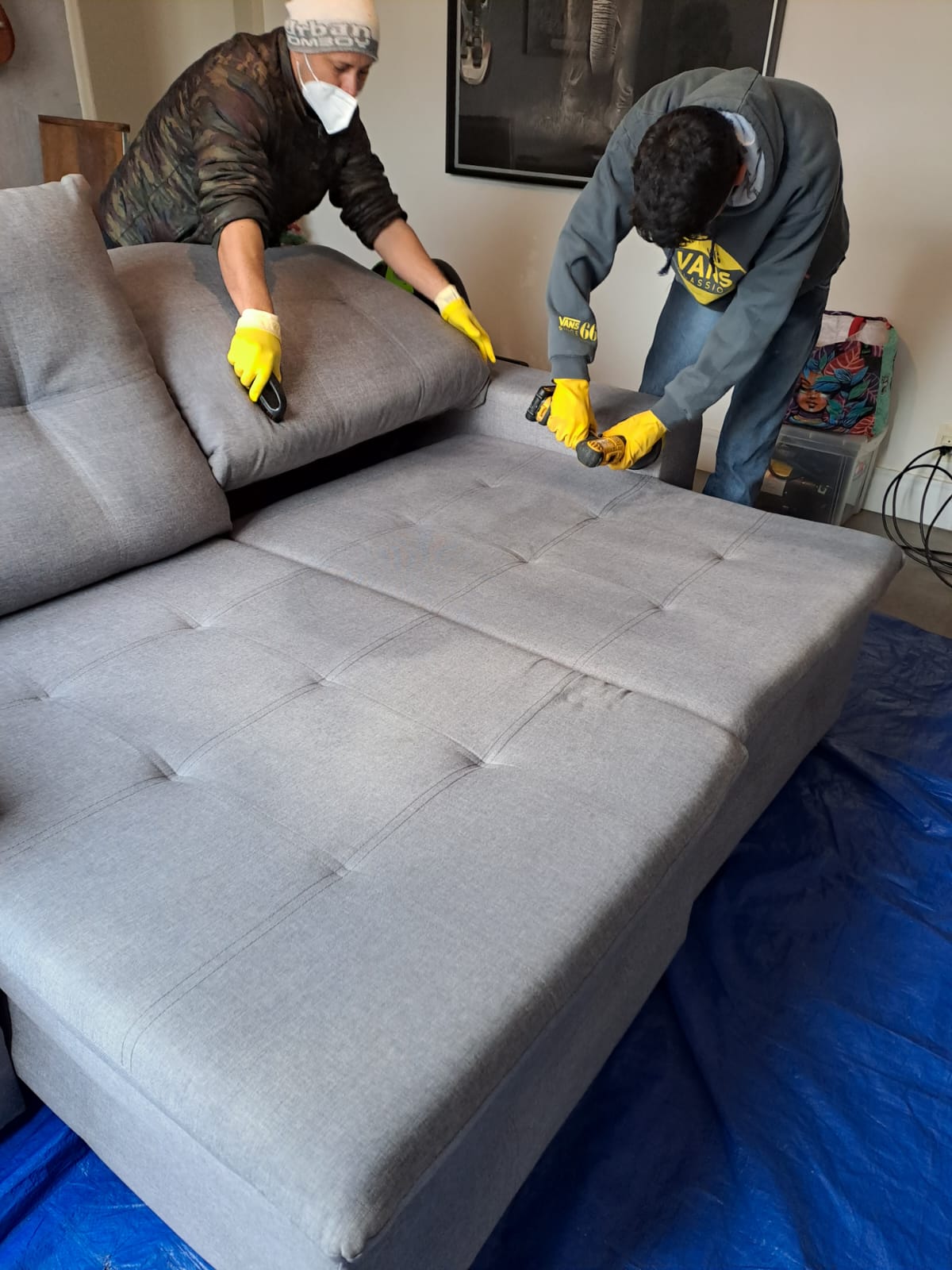 Limpeza de piso técnico