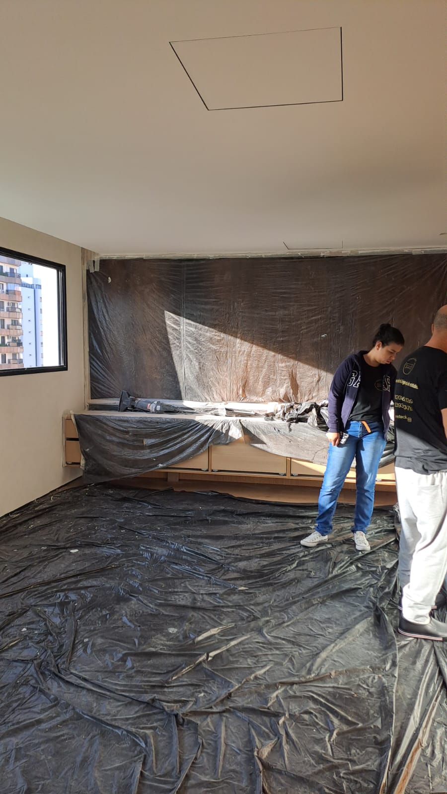 Limpeza de fachada envidraçada